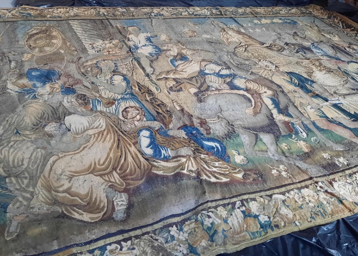 Tapisserie Aubusson, Le Triomphe D’Alexandre XVIIe