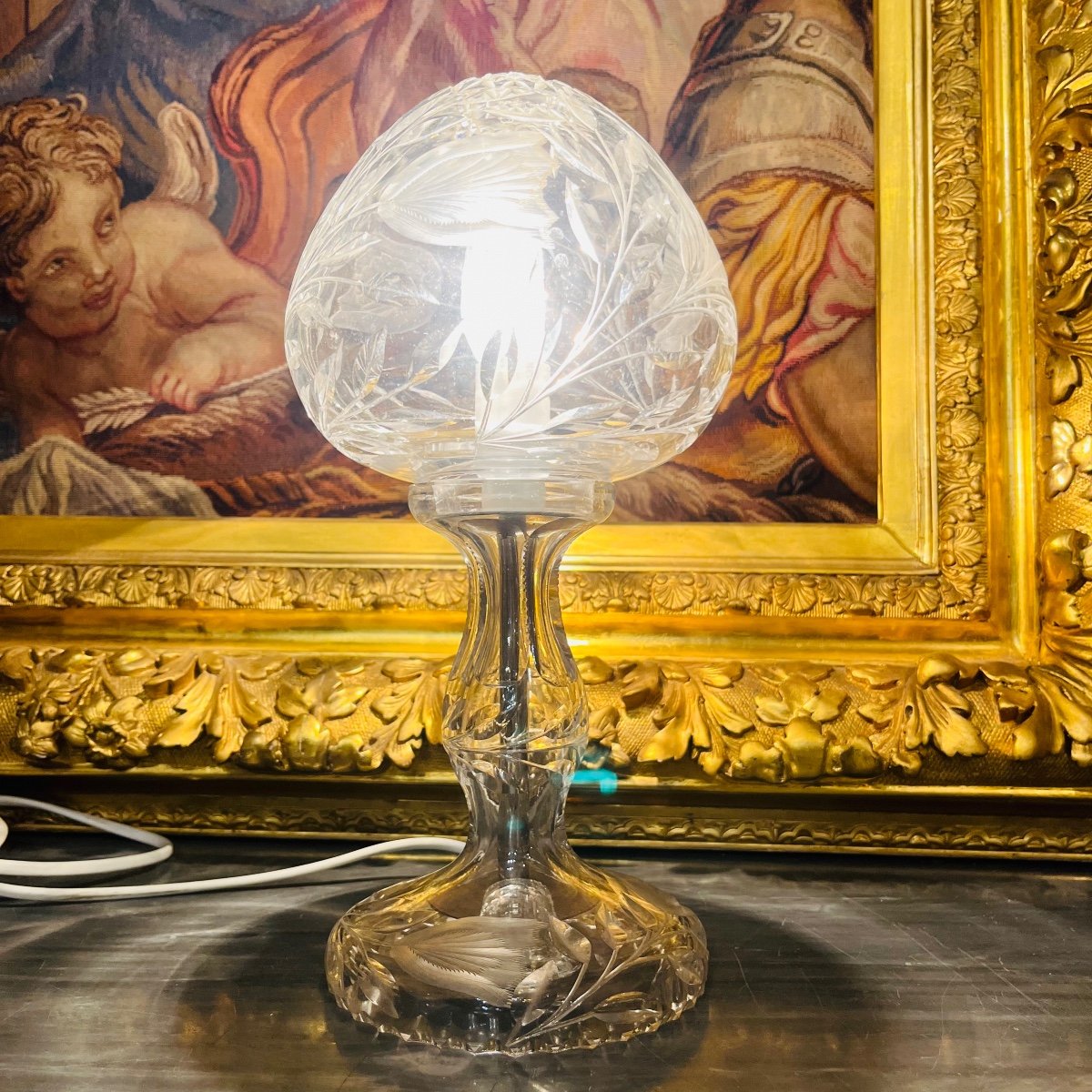 Lampe Champignon En  Cristal taillé -photo-1