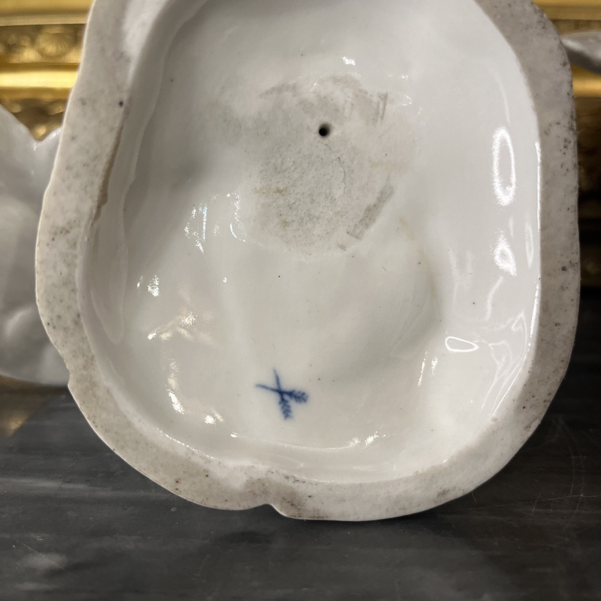 Porcelaine De Paris, Paire De Cygnes.-photo-1