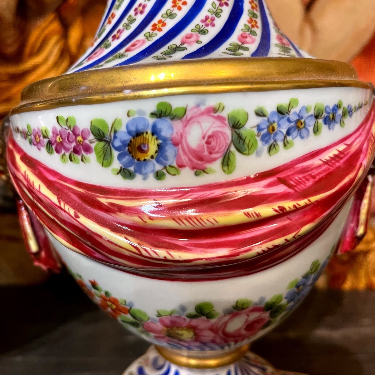 Sèvres, Château Des Tuileries, Pair Of Vases.-photo-4