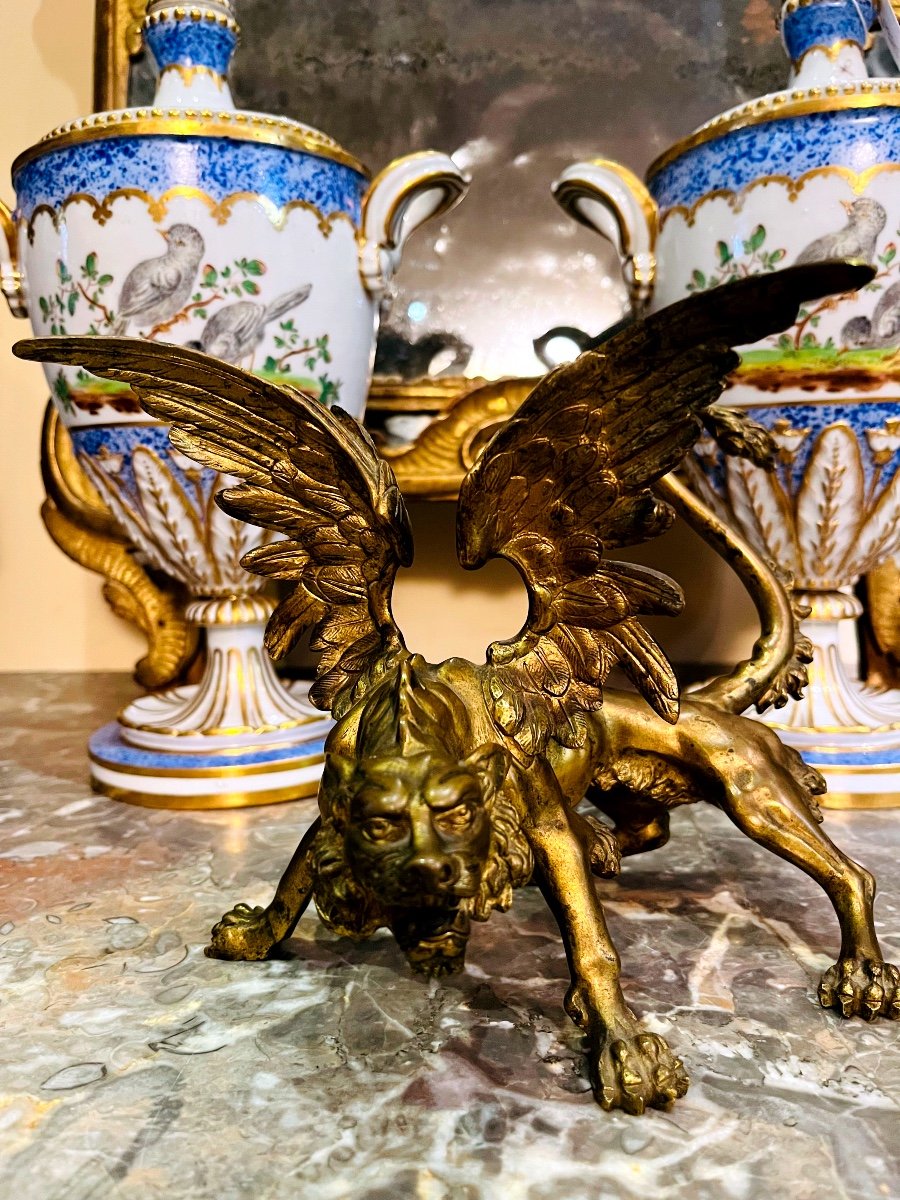 Bronze Animalier, Griffon XIX ème -photo-4