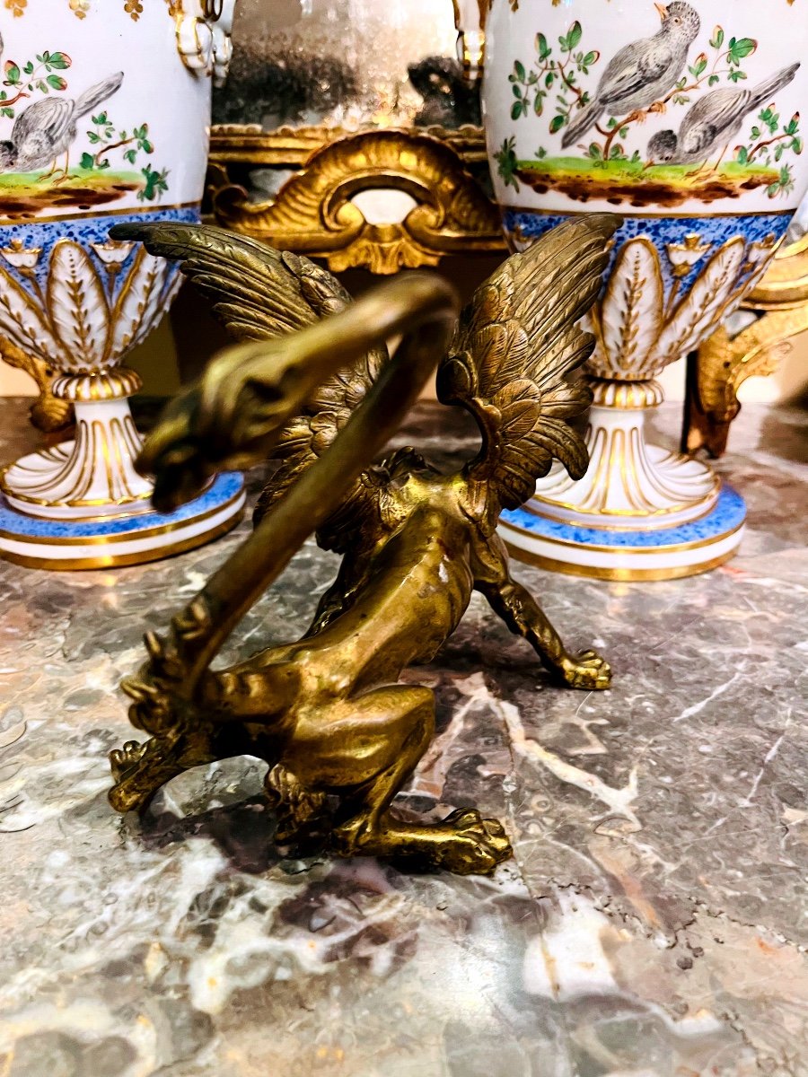 Bronze Animalier, Griffon XIX ème -photo-1