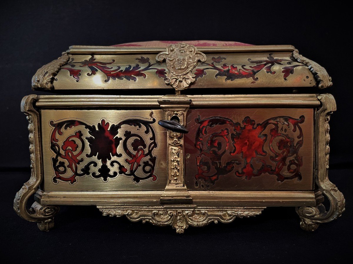 Jewelry Box In Boulle Marquetry-photo-2