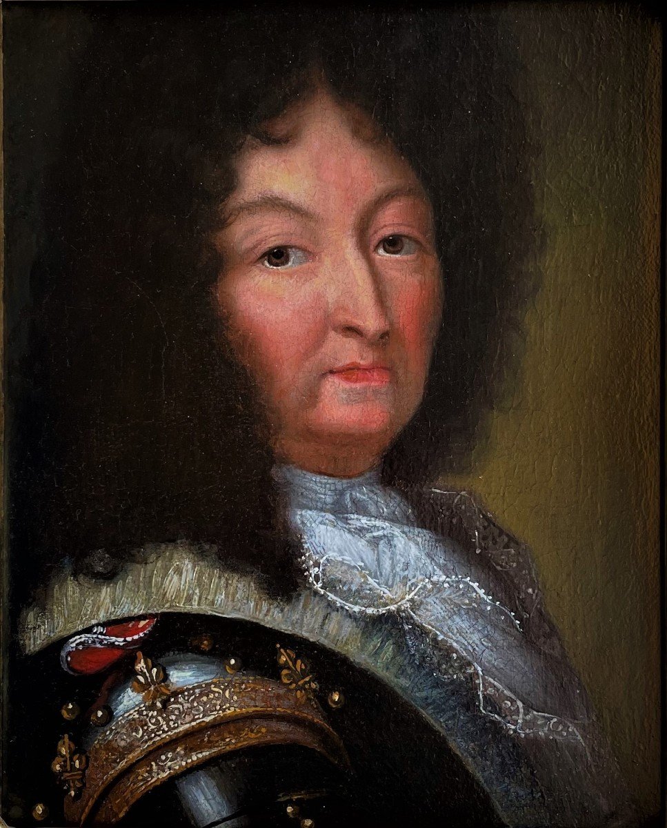 Portrait De Louis XIV En Armure