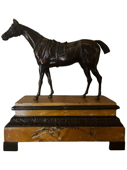 Bronze Saddled Racehorse