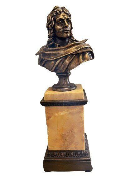 Bust Of Moliere In Bronze