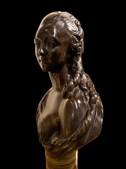 Buste Bronze Madame Du Barry-photo-4