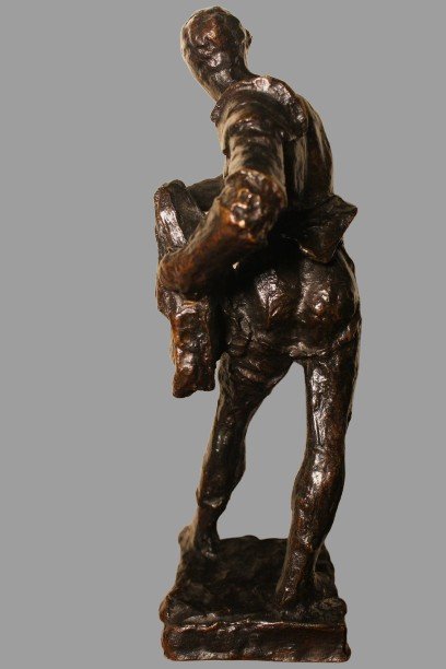 Gladiateur En Bronze d'Eugène Marioton-photo-3