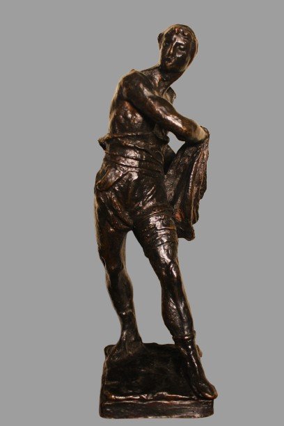 Gladiateur En Bronze d'Eugène Marioton