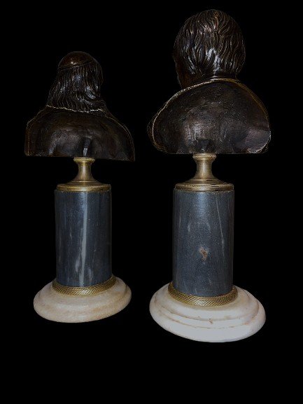 Pair Of Louis XVI Bronze Busts-photo-3