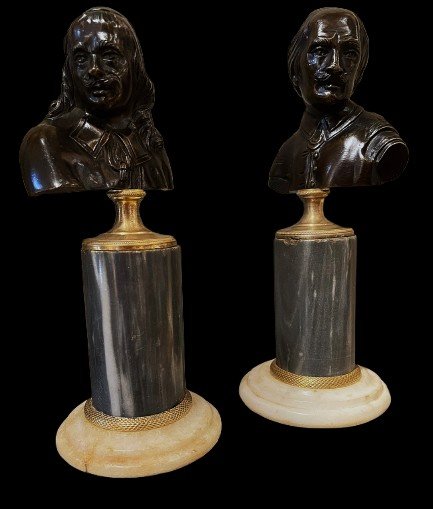 Pair Of Louis XVI Bronze Busts