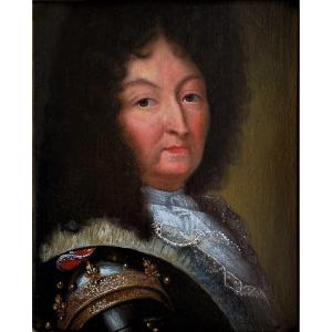 Portrait De Louis XIV En Armure