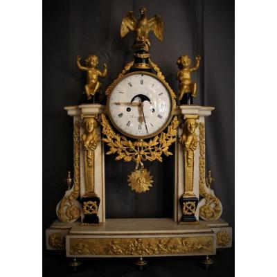 Portico Clock Movement Moon Phase And Louis XVI Calendar