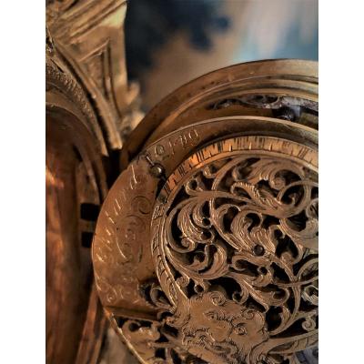 Louis XIV Gilt Bronze Clock