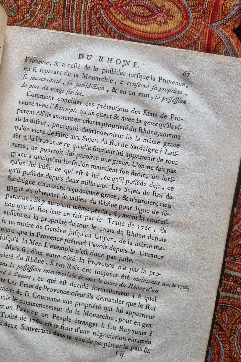 LIVRE PROVENCE PROPRIETE DU RHÔNE DON BOUROTTE 1768  FRANCOIS NICOLAS LANGUEDOC -photo-1