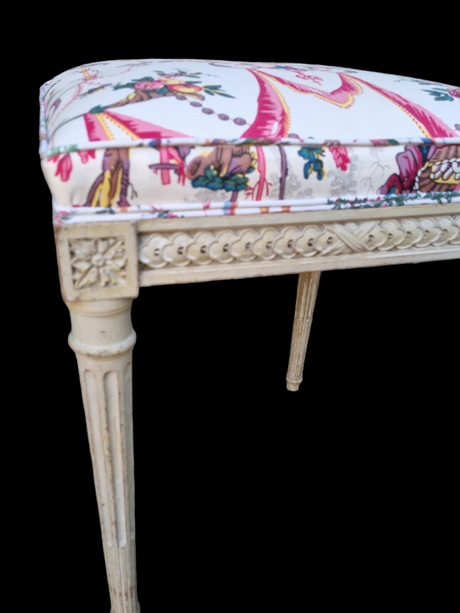 TABOURET LOUIS XVI ÉPOQUE XIXe PIERRE FREY STYLE-photo-2