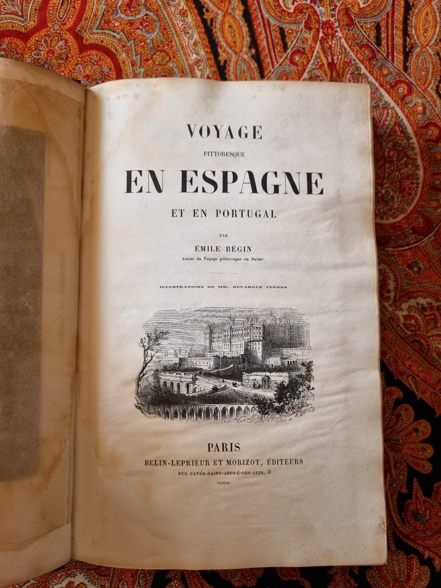 Emile Bégin.- Voyage In Spain And Portugal 1852 - Antique Book Engravings-photo-7