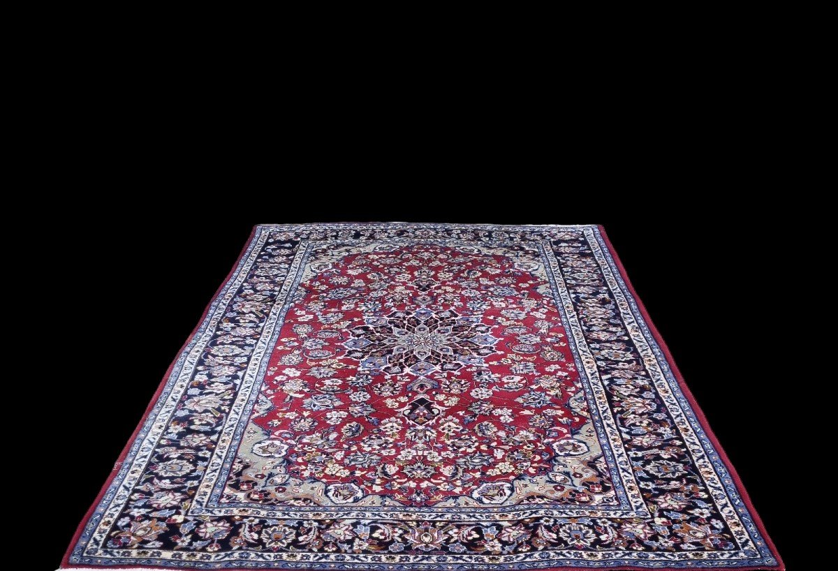 Handmade Oriental Persian Carpet Iran Tabriz Circa 1980 203 X 303 Cm-photo-4