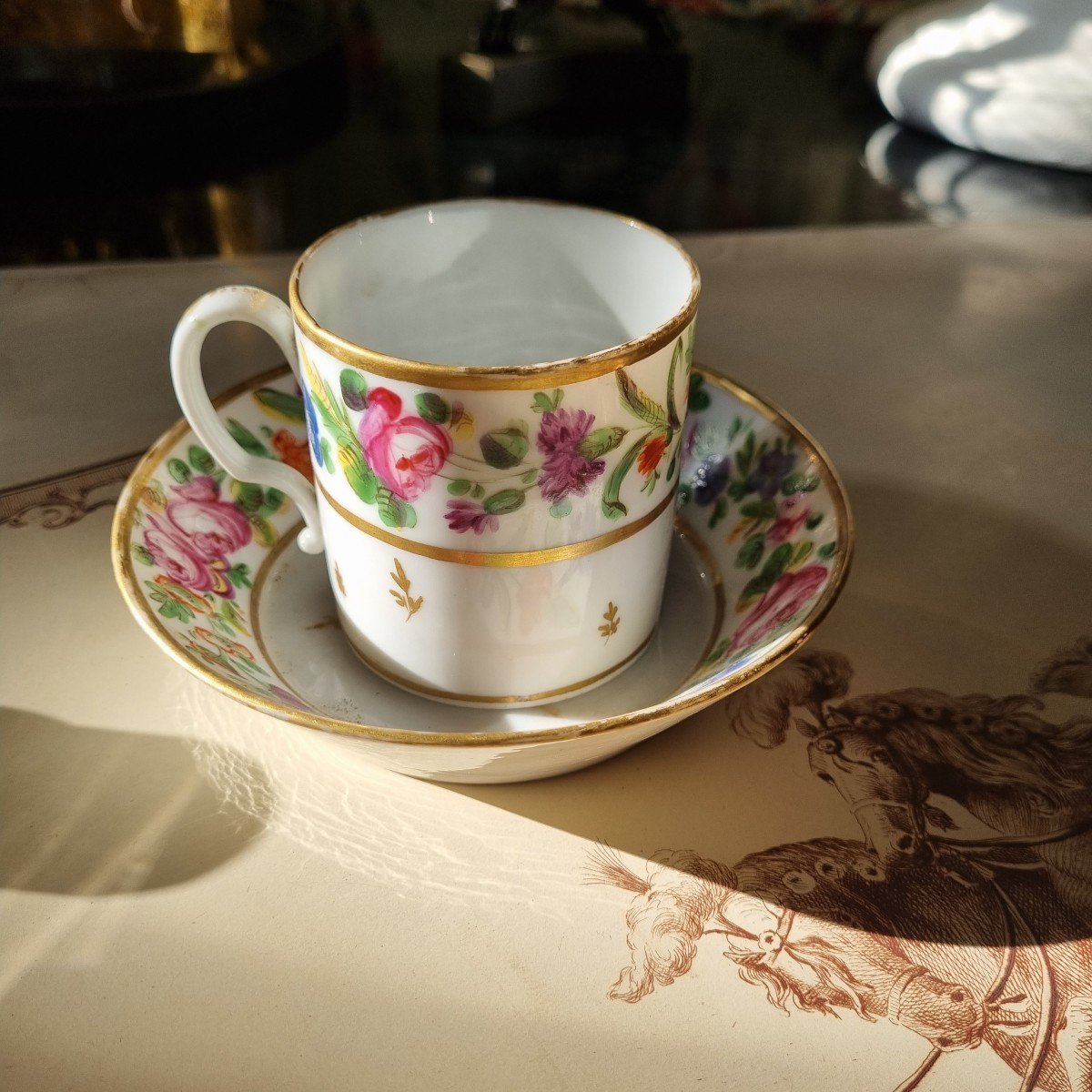 Litron Cup Paris Porcelain 18th Louis XVI Period-photo-4