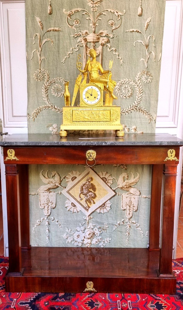 Empire Period Mahogany Console