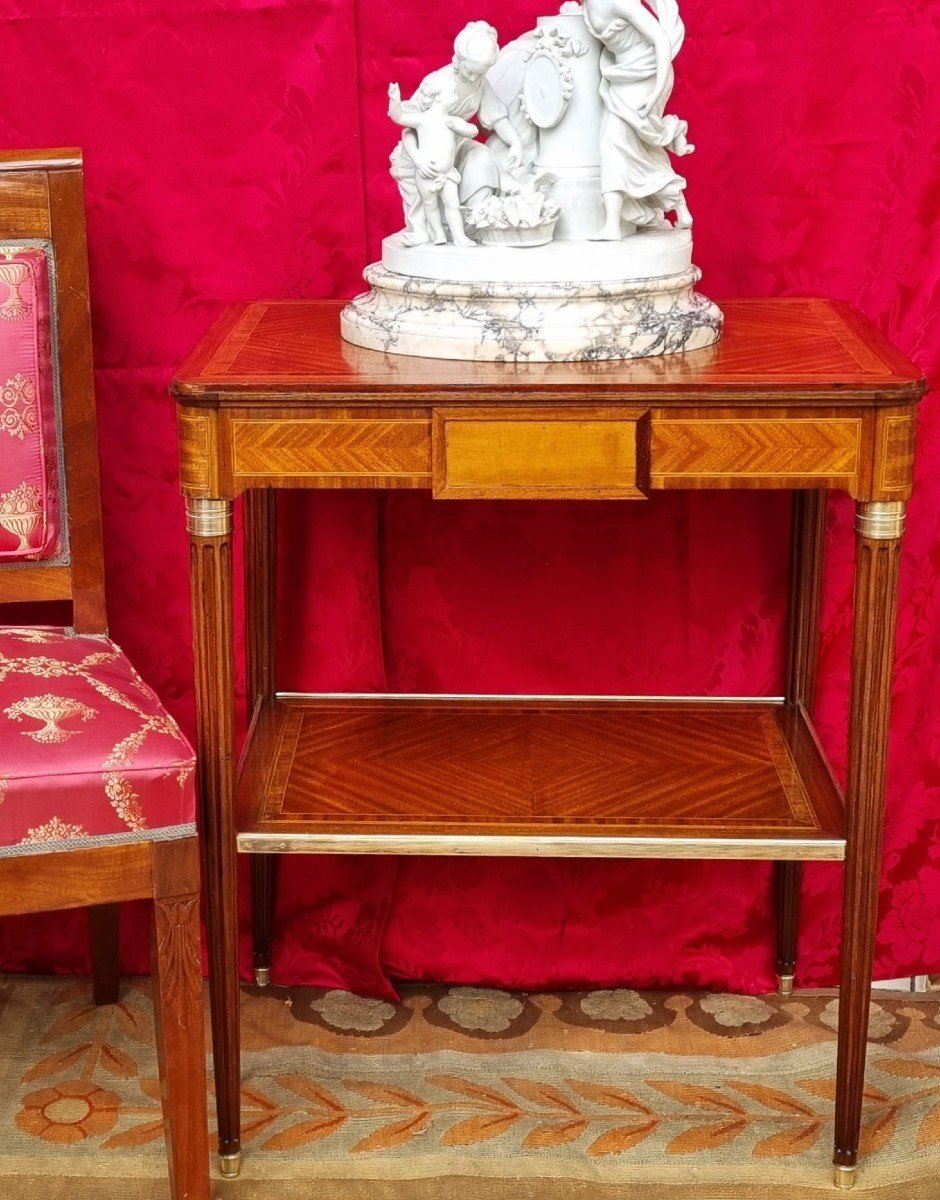 Console Serving Table Pignot Stamp Louis Style, XVI Napoleon III Period 