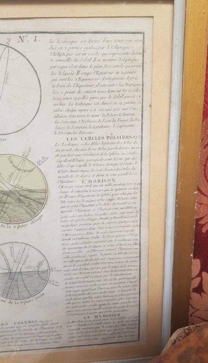 Engraving Representing A Late 18th Armillary Sphere / Terrestrial Globe Cabinet Of Curiosity-photo-4