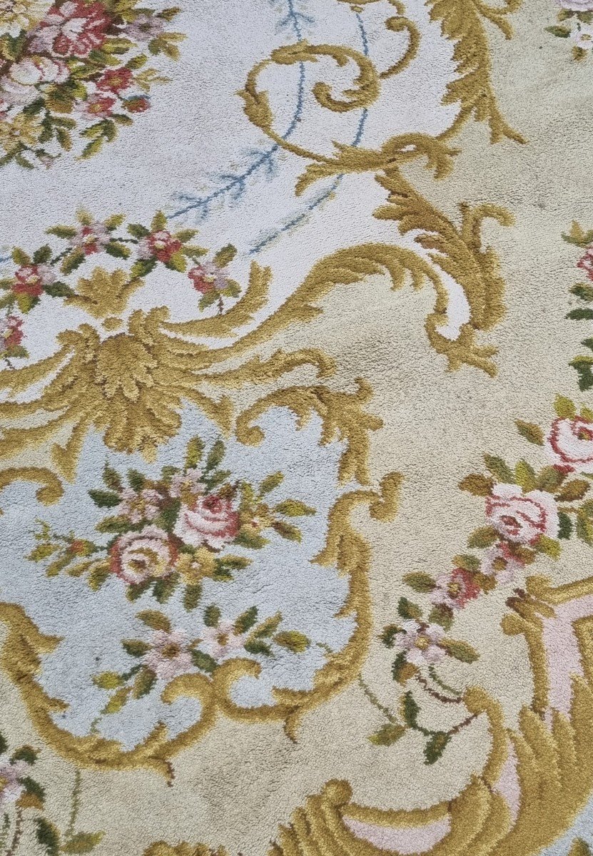 TAPIS TYPE BRAQUENIÉ OU REAL FABRICA DE TAPICES STYLE LOUIS XV XVI-photo-2