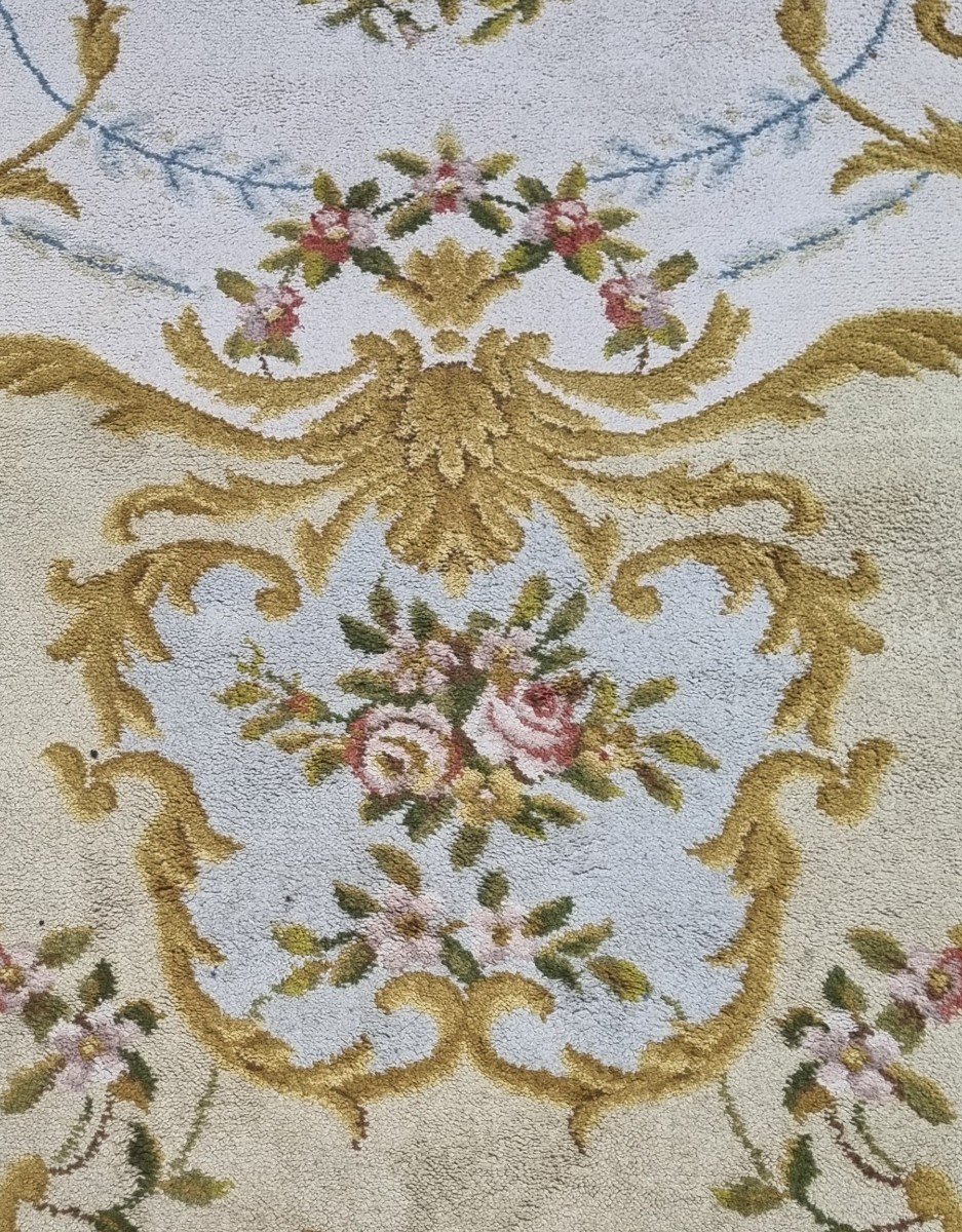 TAPIS TYPE BRAQUENIÉ OU REAL FABRICA DE TAPICES STYLE LOUIS XV XVI-photo-3