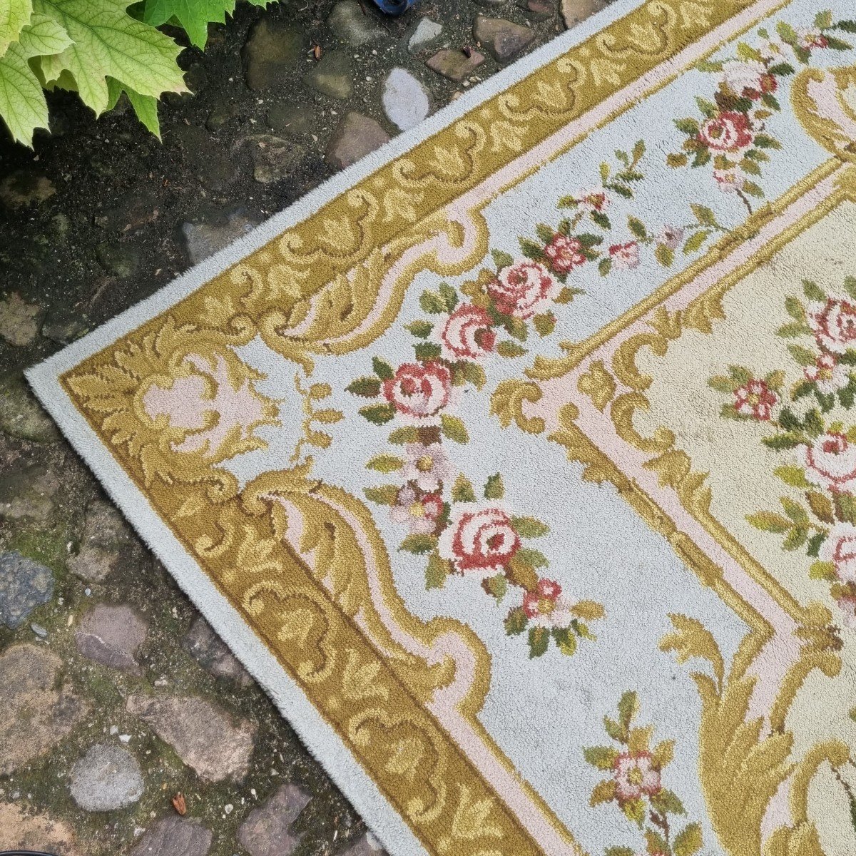 TAPIS TYPE BRAQUENIÉ OU REAL FABRICA DE TAPICES STYLE LOUIS XV XVI-photo-4