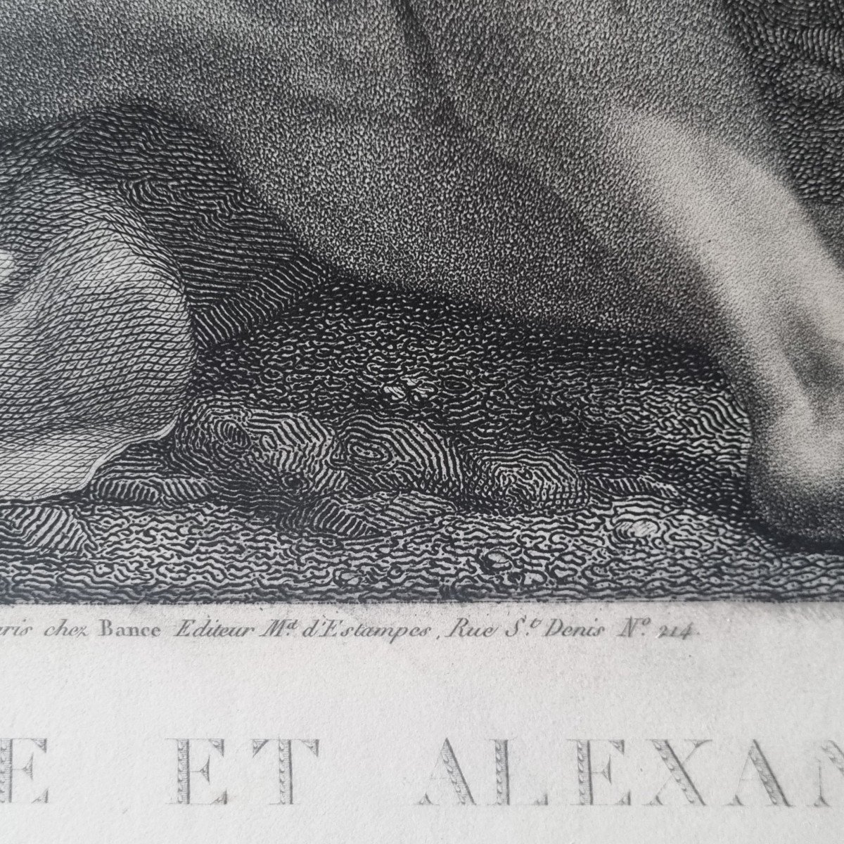 MAURO GANDOLFI - LA RENCONTRE DE DIOGENE ET ALEXANDRE GRANDE GRAVURE DE 1802-photo-8