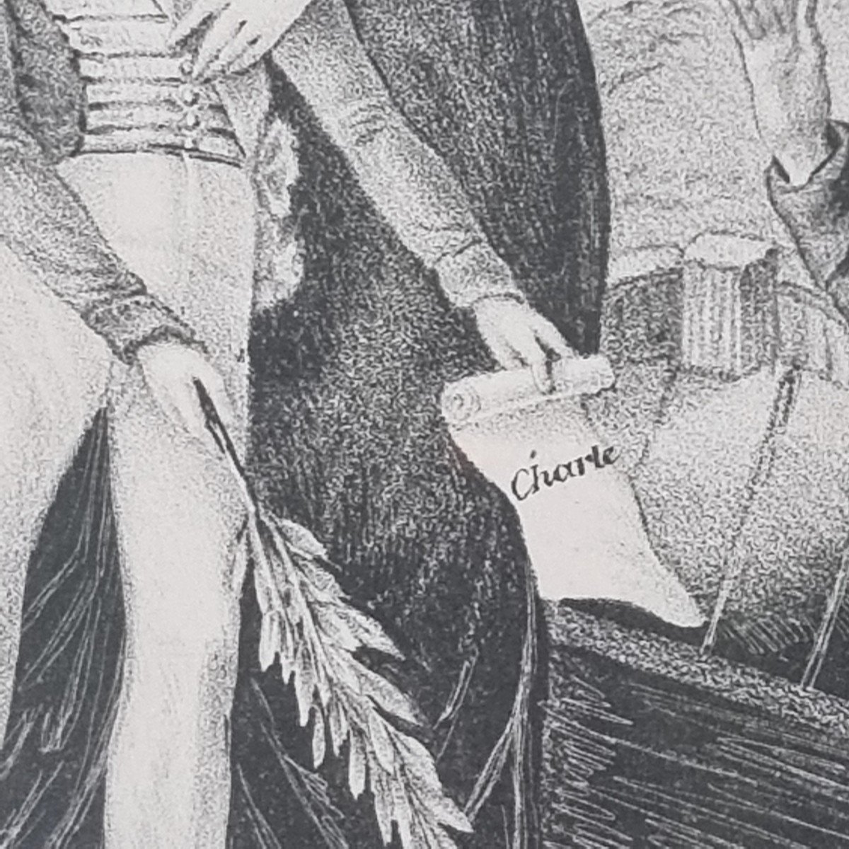 RARE GRAVURE DEBARQUEMENT À MARSEILLE DUCHESSE DE BERRY ET COMTE DE CHAMBORD 1832 ROYALISTE -photo-4