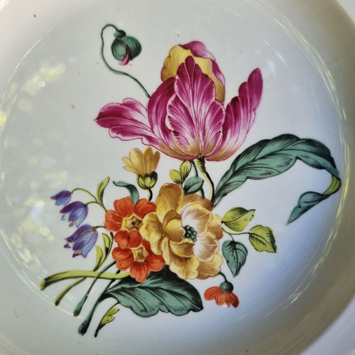 Luneville Earthenware Part Of Entirely Hand-painted Service-photo-6