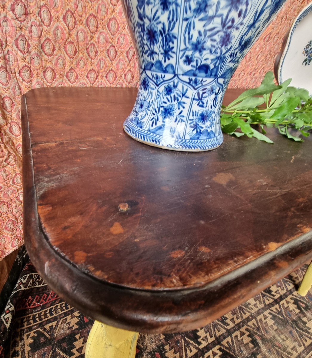 TABLE SERVANTE CONSOLE GUÉRIDON ÉPOQUE LOUIS XV BOIS PEINT XVIIIe-photo-2