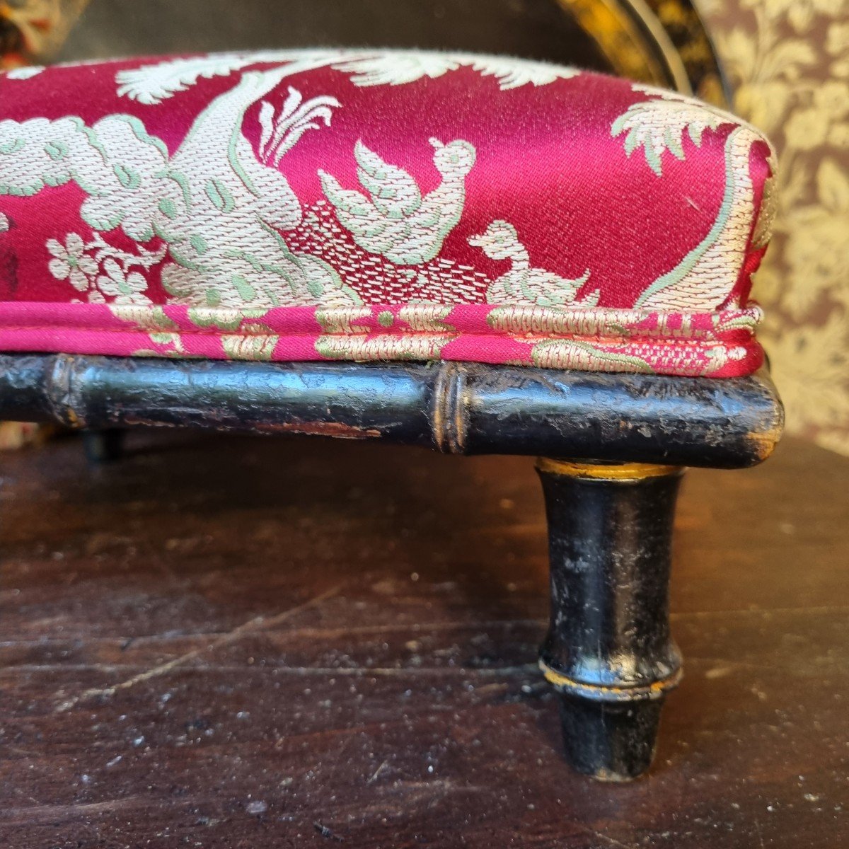 Footrest Napoleon III Period 19th Century Footrest Stool -photo-3