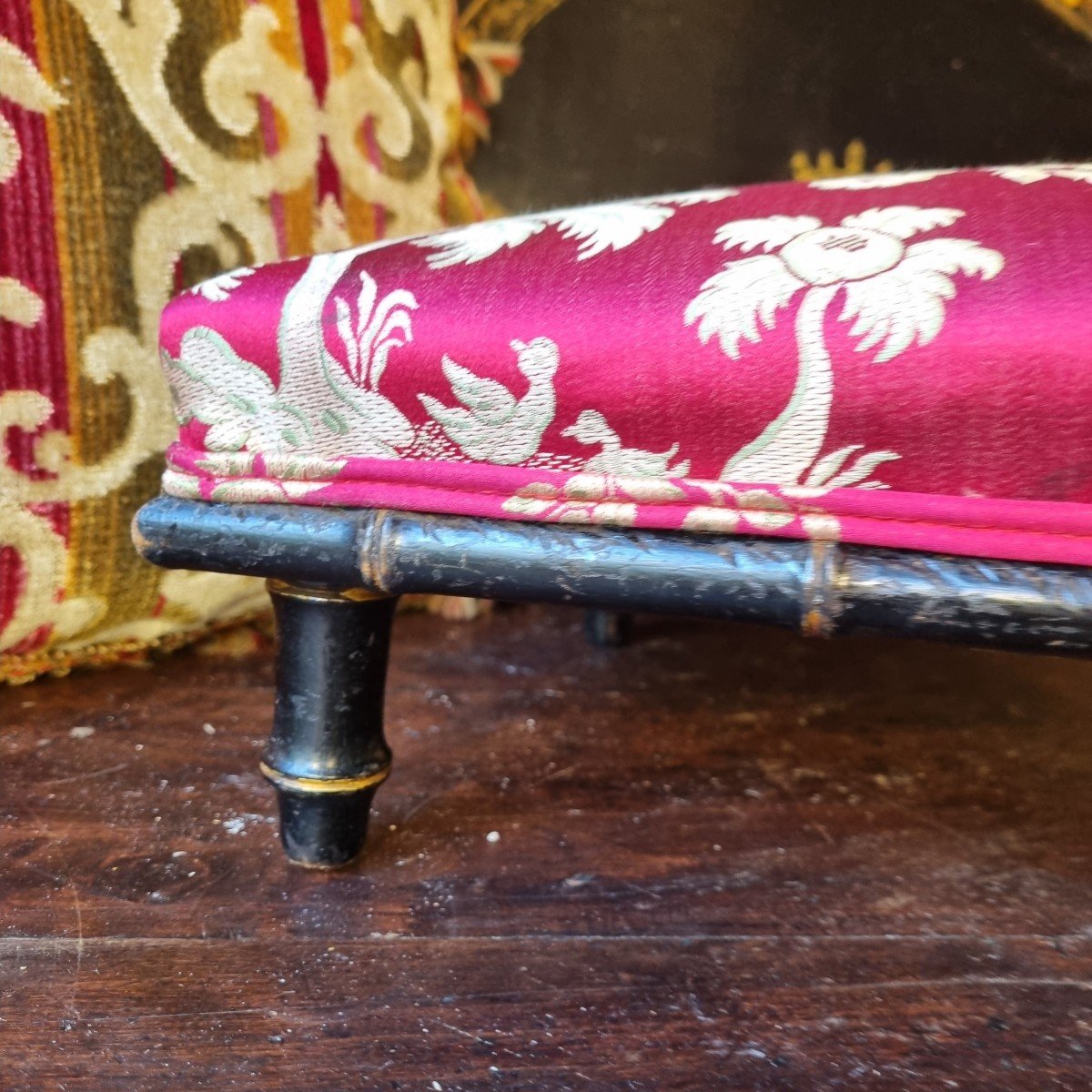 Footrest Napoleon III Period 19th Century Footrest Stool -photo-4