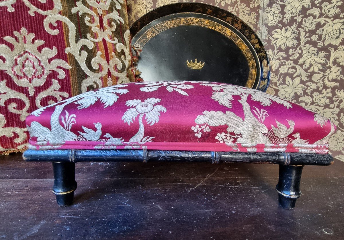 Footrest Napoleon III Period 19th Century Footrest Stool -photo-4