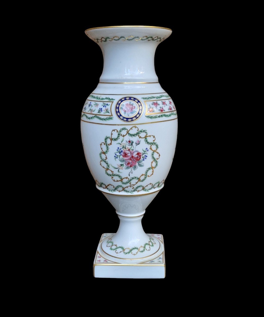 Haviland Limoges Porcelain Service Louveciennes Large Vase-photo-2