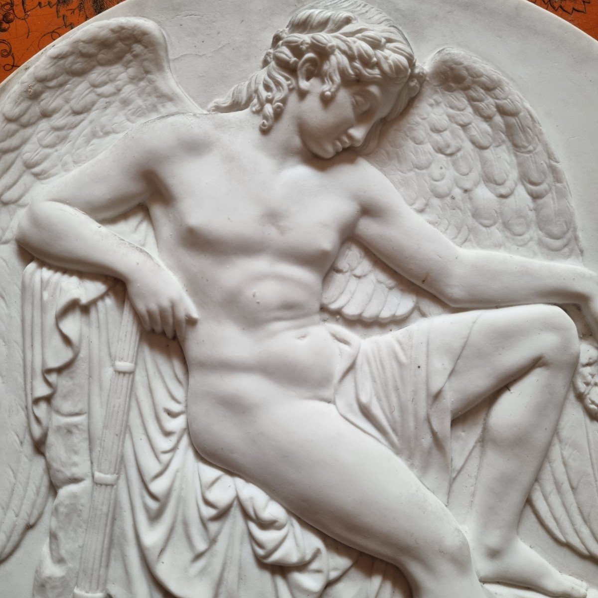 Bertel Thorvaldsen Bas Relief In Cookie Period XIX (after) Royal Angel Copenhagen-photo-4