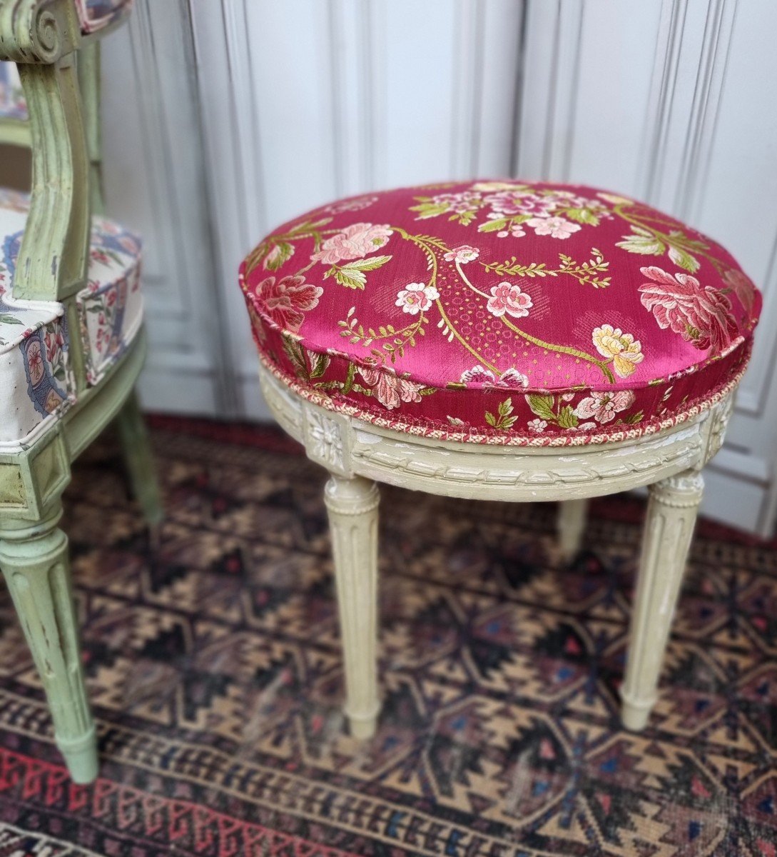 Louis XVI Stool, 19th Century 