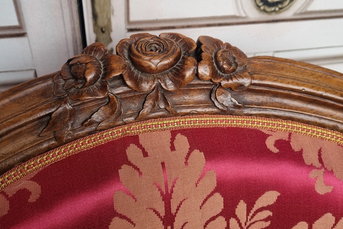 PAIRE DE CABRIOLETS ÉPOQUE LOUIS XV FAUTEUILS -photo-3