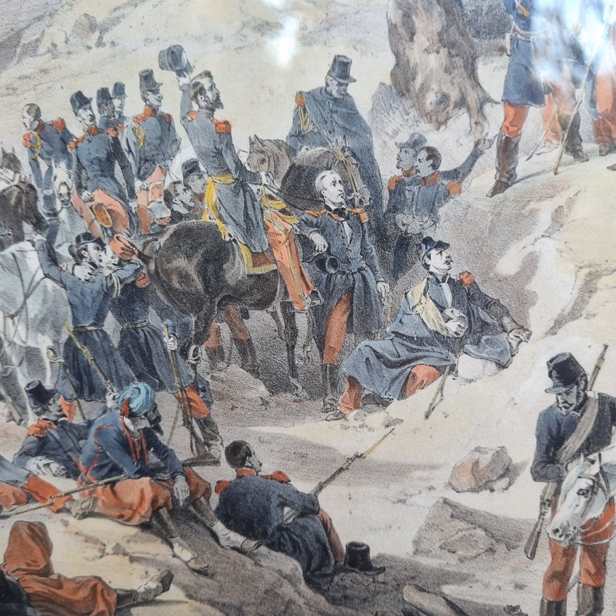 Militaria Orleanism Duke Of Orleans Conquest Of Algeria 1840 Lithography Louis-philippe-photo-2