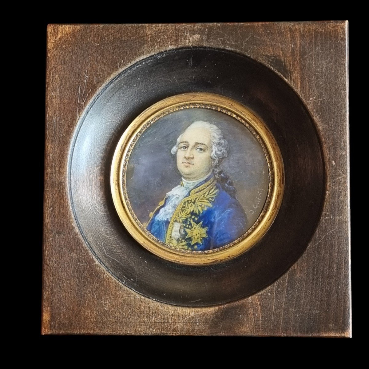 Miniature Representing Louis XVI King Of France 19th Century -photo-4