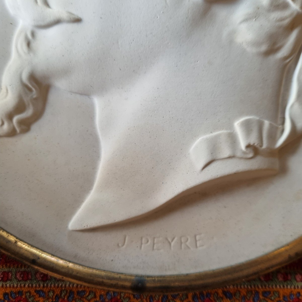 PROFILS NAPOLÉON III ET EUGENIE PAR PEYRE ÉPOQUE TYPE BISCUIT PLÂTRE PROFIL-photo-2