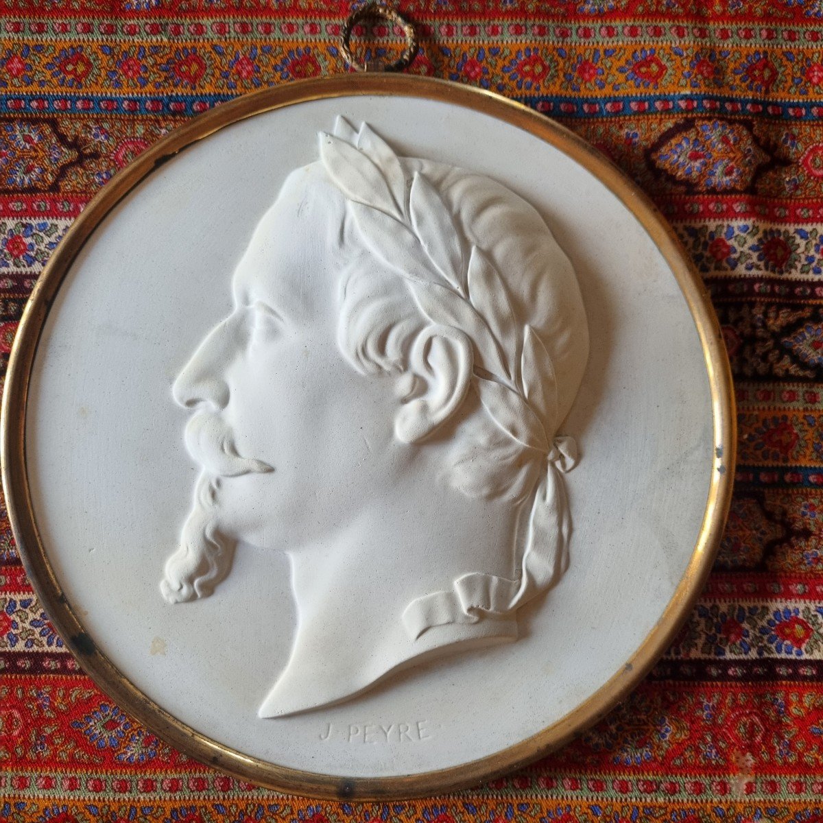 Profiles Napoleon III And Eugenie By Peyre Period Biscuit Type Plaster Profile-photo-4