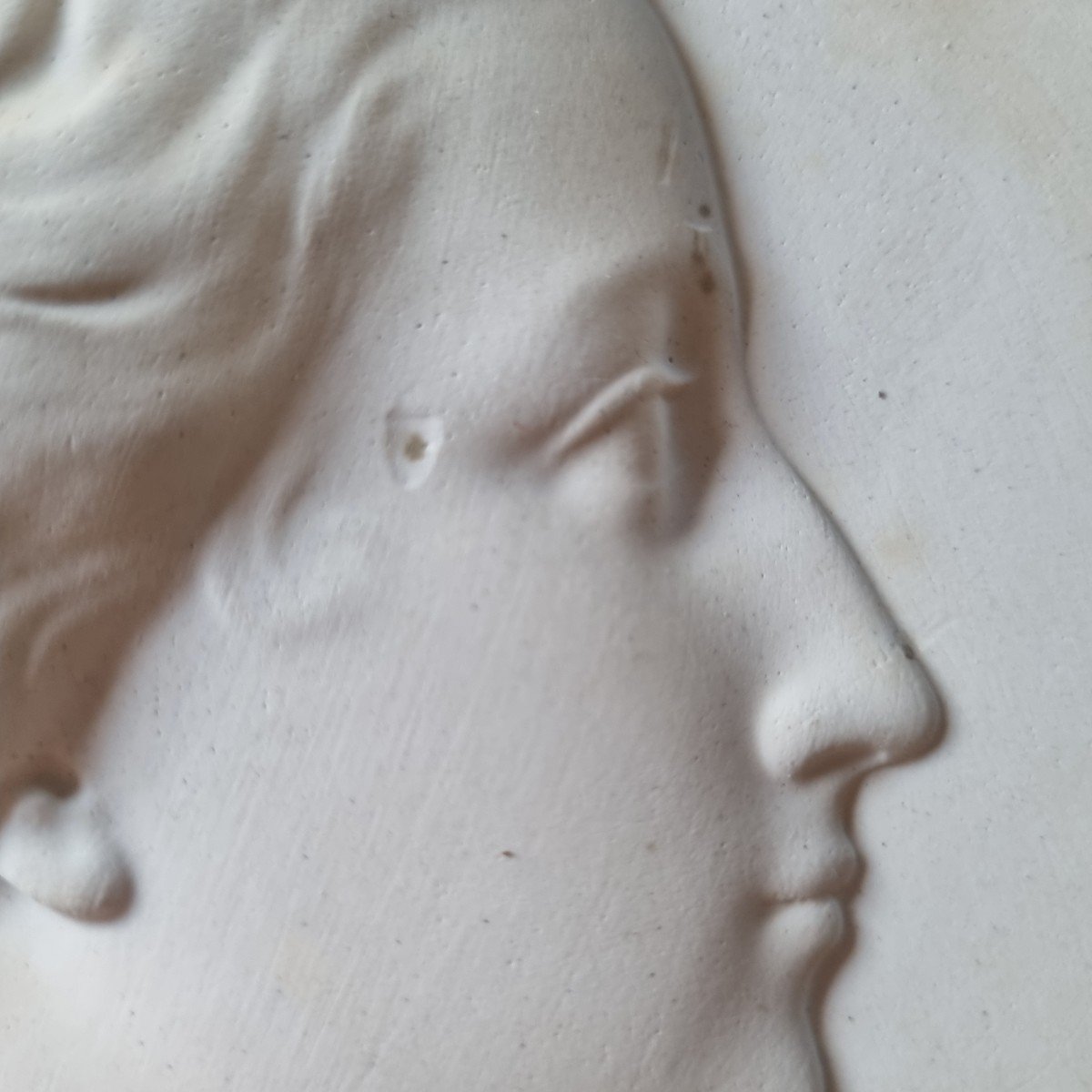 Profiles Napoleon III And Eugenie By Peyre Period Biscuit Type Plaster Profile-photo-3