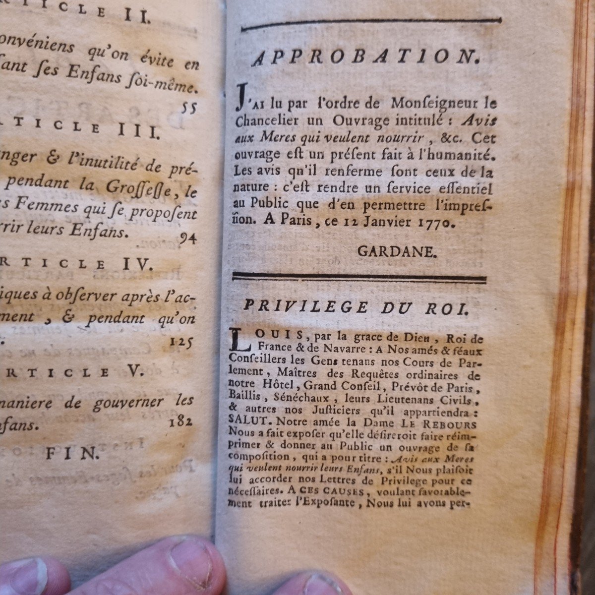 Notice To Mothers Who Want To Feed Their Children 1775 Old Book Education-photo-6