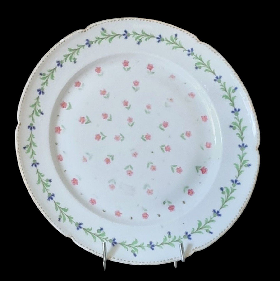 NIDERVILLER PORCELAINE  XVIIIe ASSIETTE