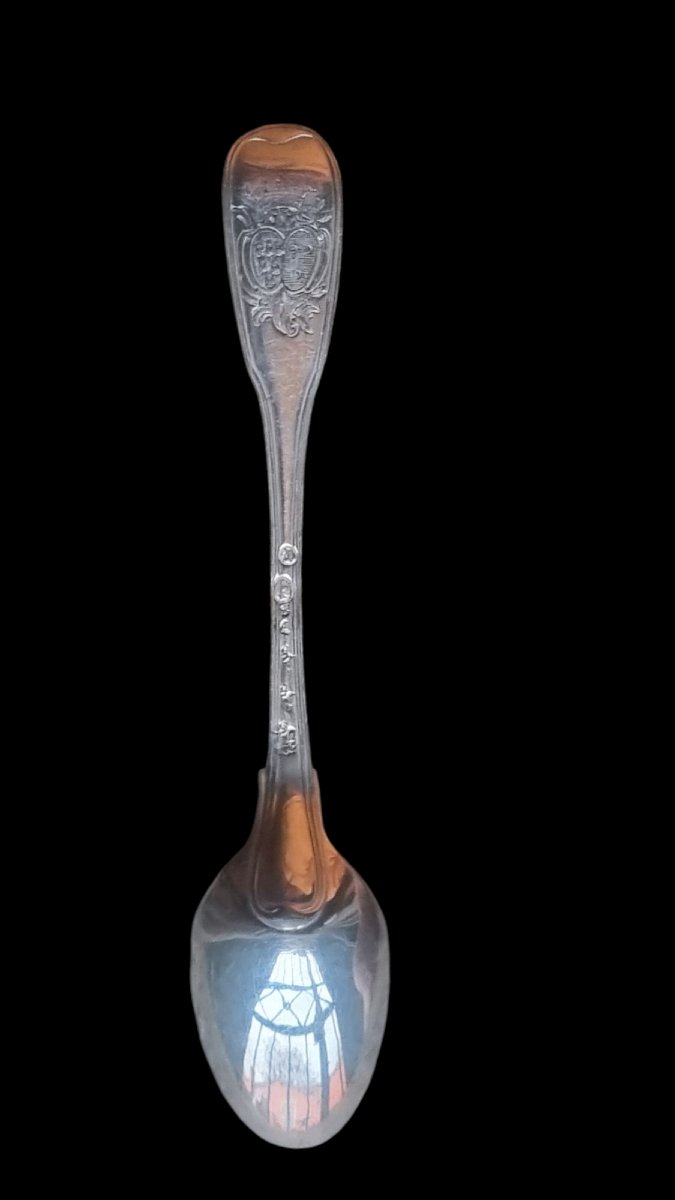 18th Century Solid Silver Small Spoon -photo-2