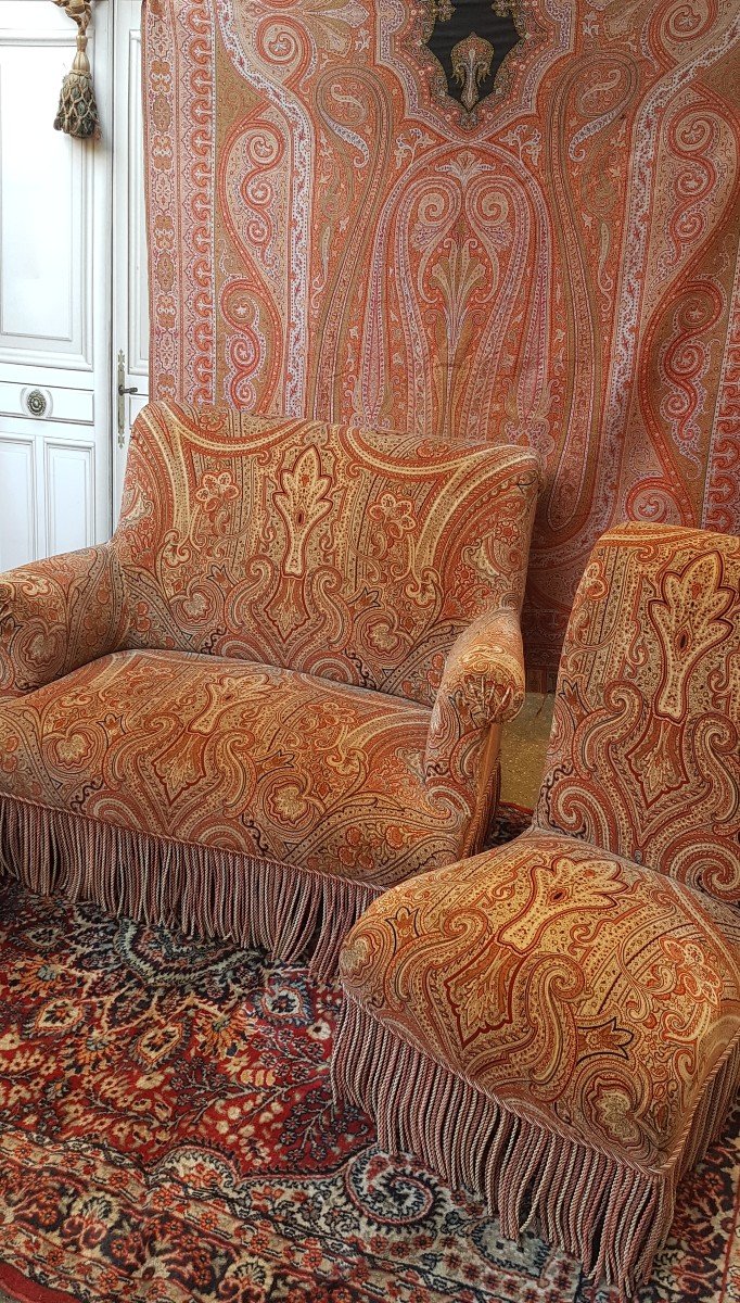 Living Room Sofa Seats Napoleon III BergÈres Period-photo-3