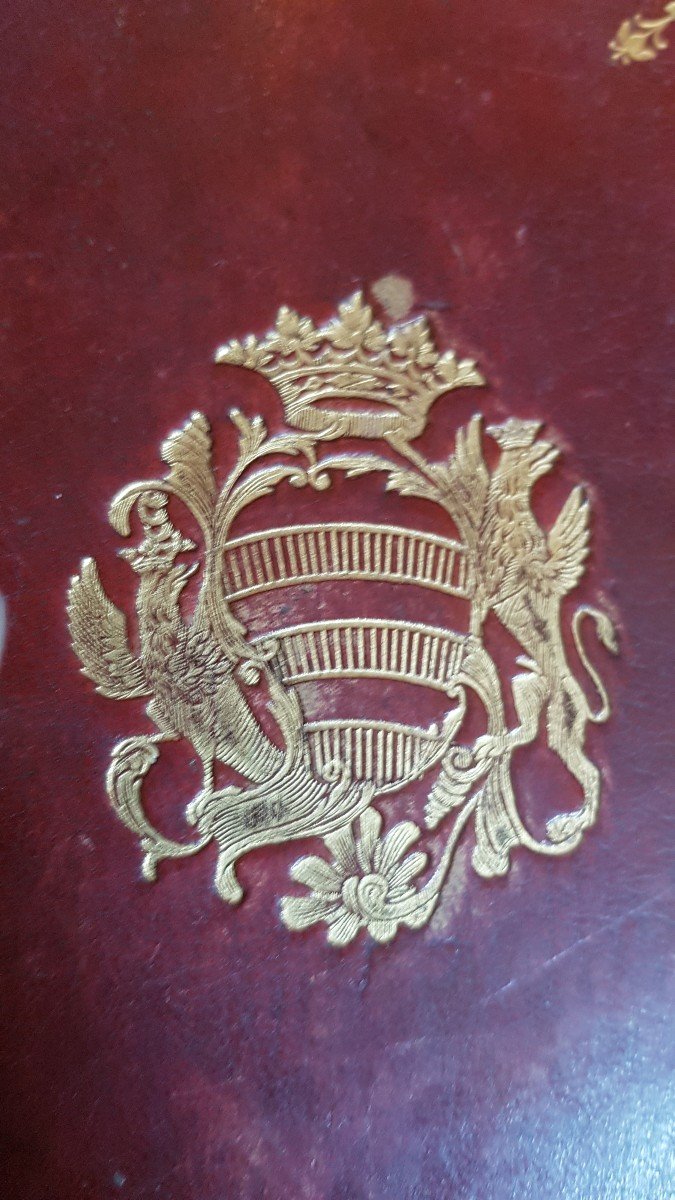 Parisian BrÉviaire Book To Arms Polignac Ducal Arms XVIIIth-photo-3